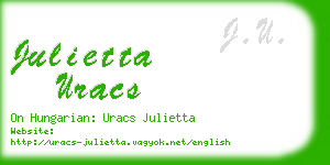 julietta uracs business card